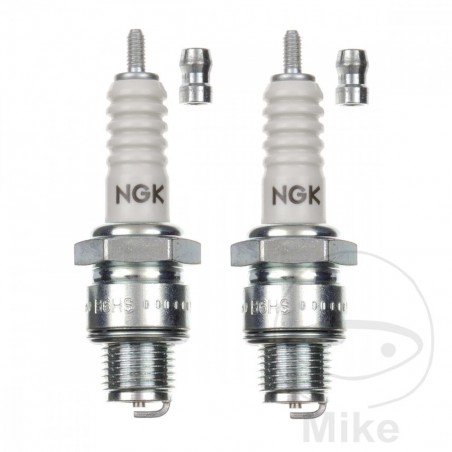 NGK Spark plug set with removable terminal B6HS SAE 2417 708.45.02