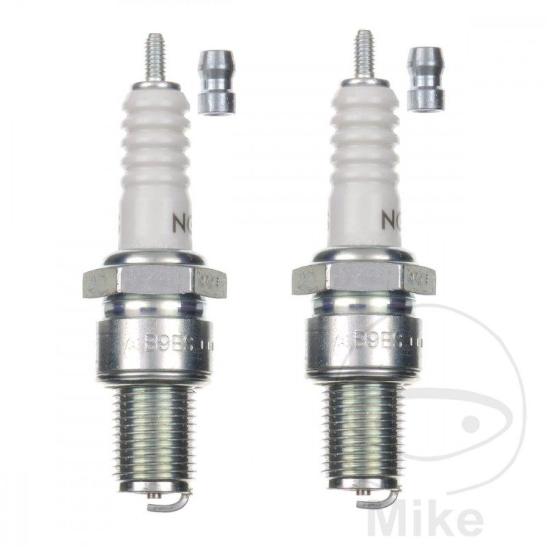NGK Spark plug set with removable terminal B9ES SAE 2108 708.45.44