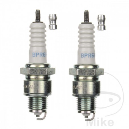NGK Spark plug set with removable terminal BPR6HS SAE 708.45.69