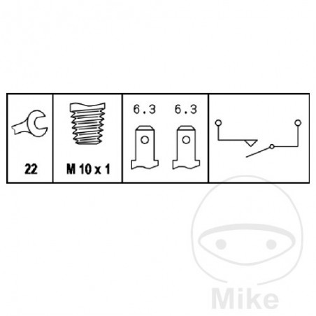 Brake light switch ID 1450443 145.22.67