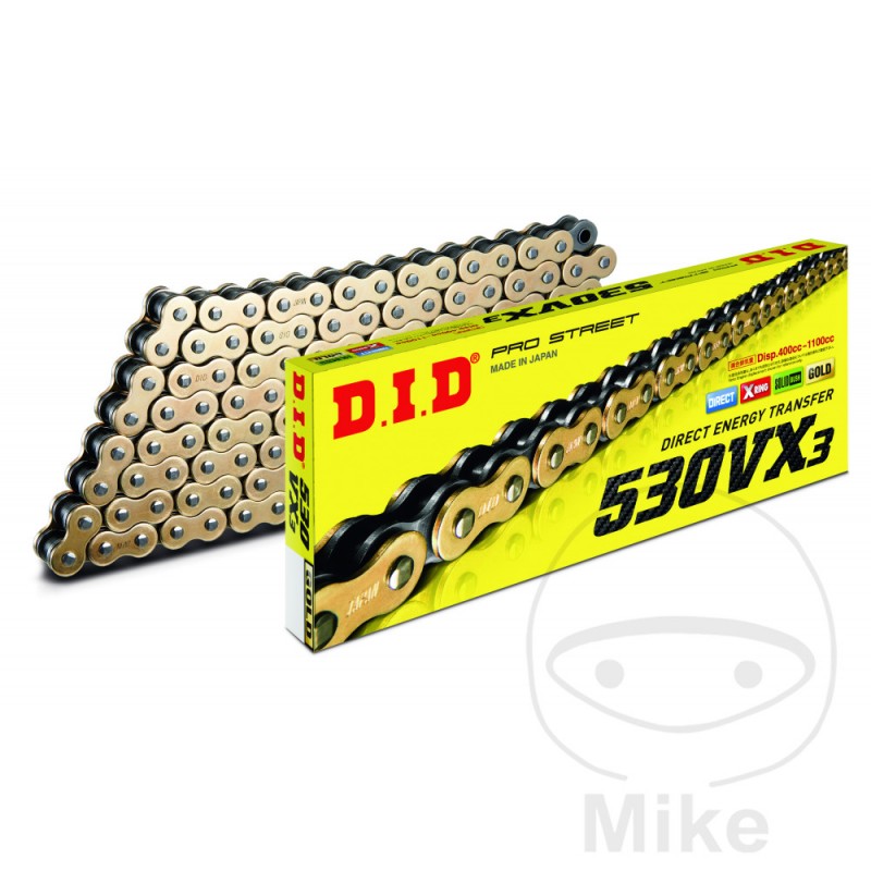 DID Paso cadena de moto X-RING GB 530VX3 748.04.25