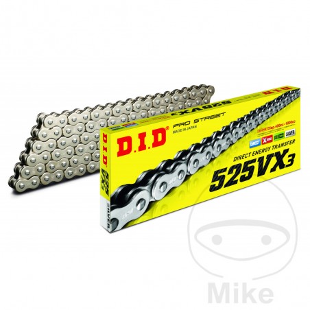 DID step motorcycle chain X-RING SS 525VX3 748.04.86