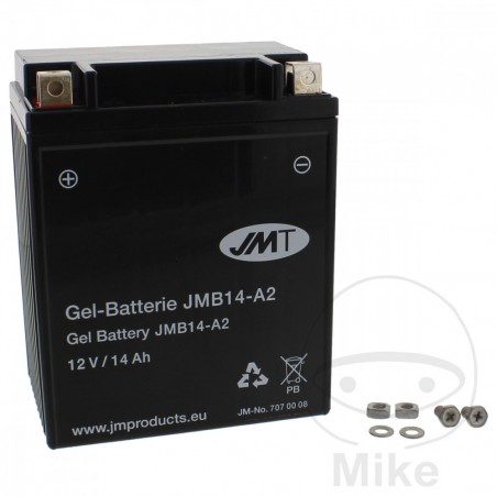JMT motorcycle gel battery YB14-A2 ALTN: 7070139 3315 0088 707.00.08