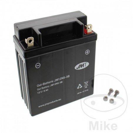 JMT motorcycle gel battery 12N5-3B ALTN: 7078157 3158 0069 707.00.68