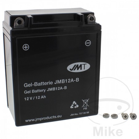 JMT Batería gel de moto YB12A-B ALTN: 7070550 3299 0095 707.00.98