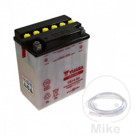 YUASA motorcycle battery YB14-A2 ALTN: 7073315 0008 0088 707.01.39