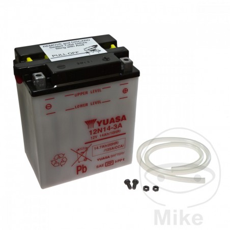 YUASA Batería de moto 12N14-3A 707.02.79