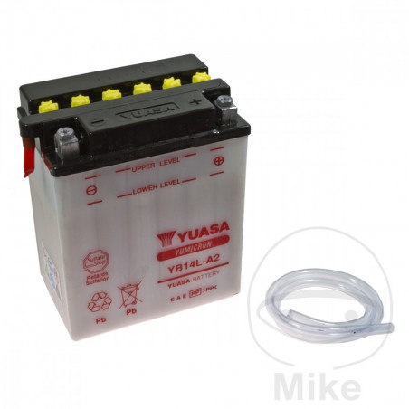 YUASA motorcycle battery YB14L-A2 ALTN: 7073075 4073 9081 707.03.45