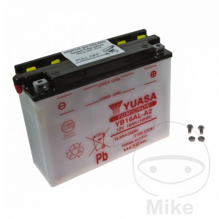 YUASA motorcycle battery YB16AL-A2 ALTN: 7073356 9107 707.03.52