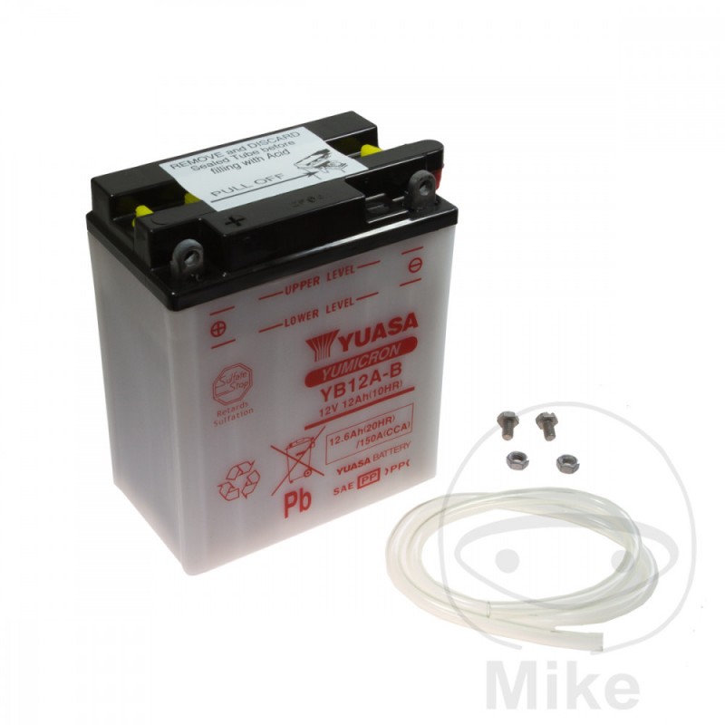 YUASA Batería de moto YB12A-B ALTN: 7073299 0098 0095 707.05.50