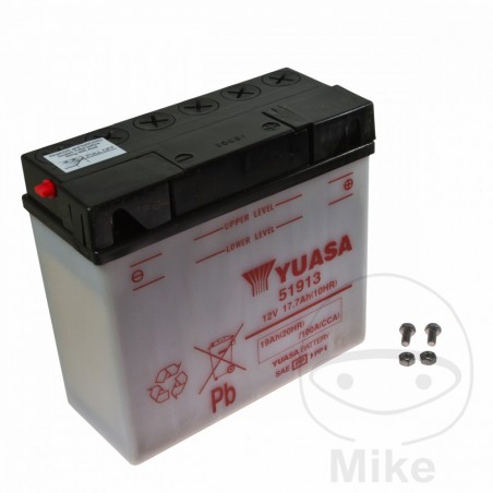 YUASA Motorcycle battery (does not include electrolytes) 51913 ALTN: 7070042 4644 0077 707.09.72