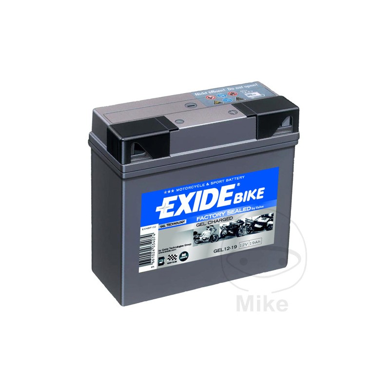 EXIDE motorcycle gel battery 12-19 ALTN: 7074644 9004 707.26.55