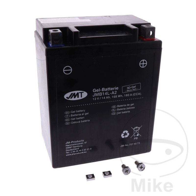JMT Batería gel de moto YB14L-A2 ALTN: 7070345 3075 9081 707.40.73