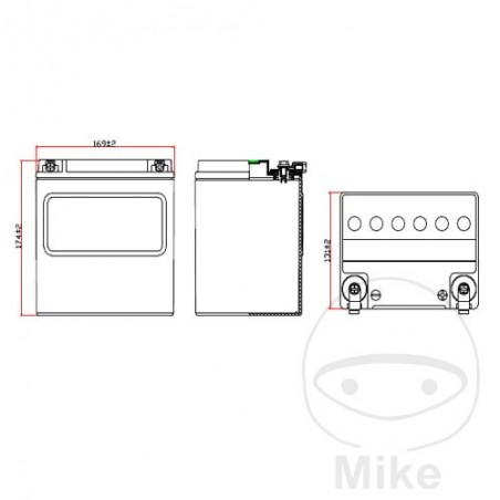 JMT motorcycle battery VTB-2 V-TWIN ALTN: 7070033 707.46.53
