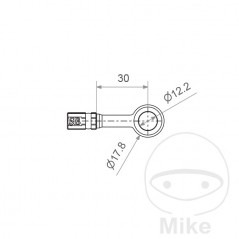 Banjo for brake hose HD TYP200 12 MM 0 757.01.31