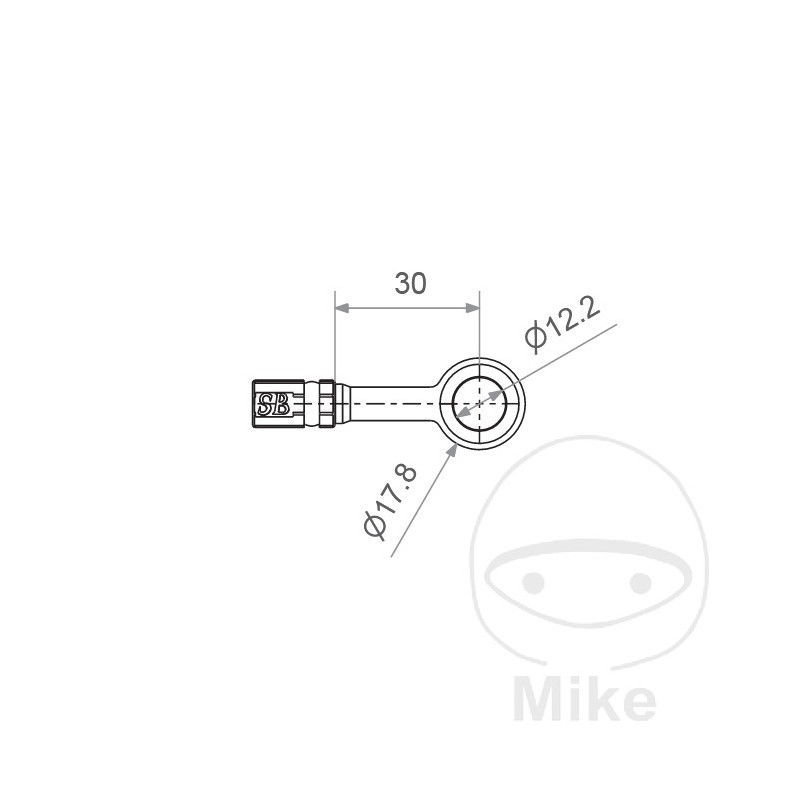 Banjo for brake hose HD TYP200 12 MM 0 757.01.31