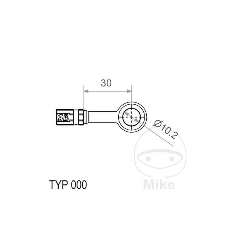 Banjo para latiguillo de freno TYP000 10 MM 0 757.22.41