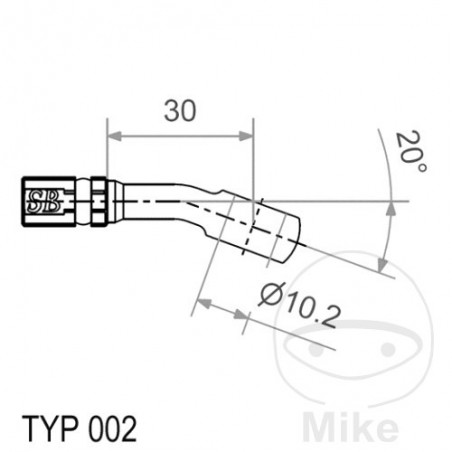 Banjo para latiguillo de freno TYP002 10 MM 20 757.22.82