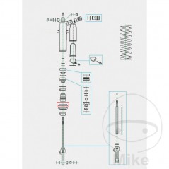 KAYABA Guía muelle amortiguador 50 MM 773.12.04