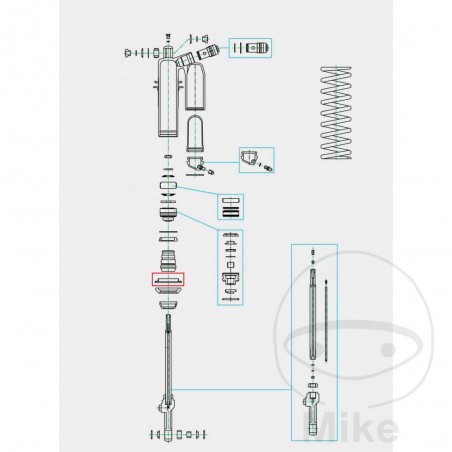 KAYABA damper spring guide 50 MM 773.12.04