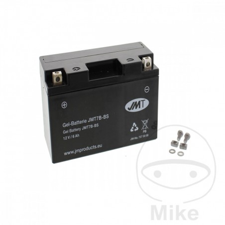 JMT activated gel motorcycle battery YT7B-BS 707.00.58