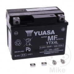 YUASA Batería sin mantenimiento activada de fábrica YTX4L WET 707.01.66