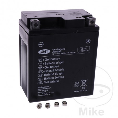 JMT activated gel motorcycle battery YTZ8V 707.01.78