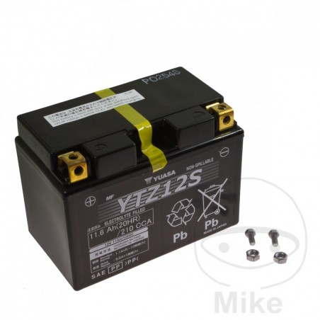 YUASA Factory activated maintenance free battery YTZ12S WET 707.09.31