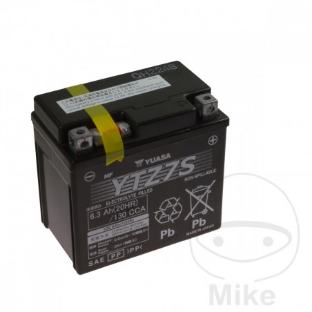 YUASA Factory activated maintenance free battery YTZ7S WET 707.10.20