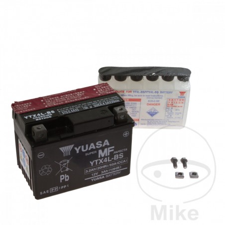 YUASA Factory activated maintenance free battery YTX4L-BS 707.12.93