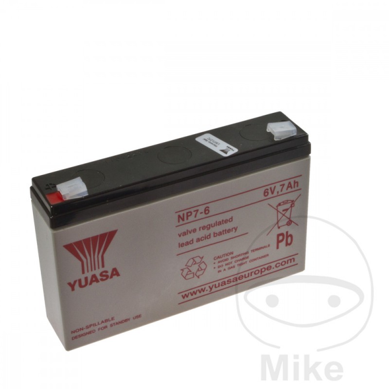 YUASA BATERIA MOTO SIN MANTENIMIENTO NP 7-6 707.15.66