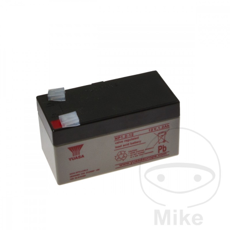 YUASA MAINTENANCE FREE MOTORCYCLE BATTERY NP 1.2-12 707.16.24