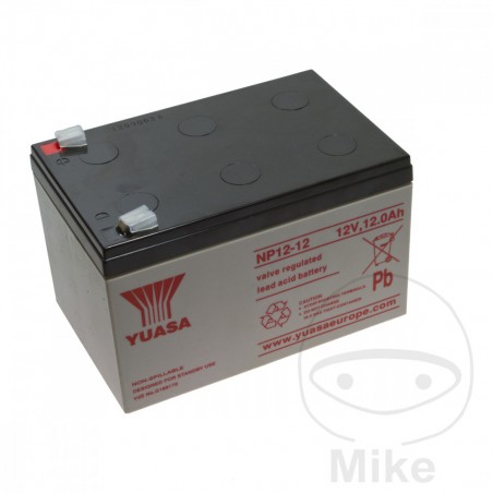 YUASA MAINTENANCE FREE MOTORCYCLE BATTERY NP 12-12 707.16.99