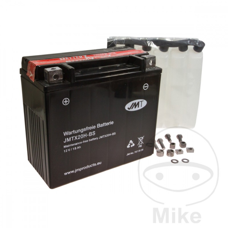JMT Maintenance-free battery with electrolyte YTX20H-BS 707.35.39