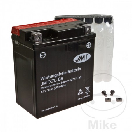JMT Maintenance-free battery with electrolyte YTX7L-BS 707.36.46