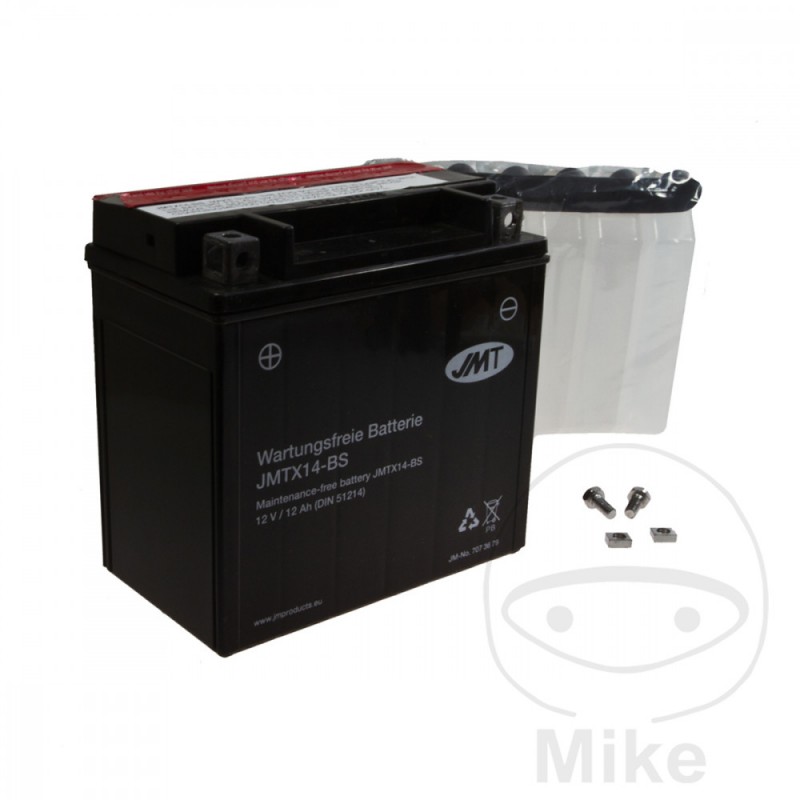 JMT Maintenance-free battery with electrolyte YTX14-BS 707.36.79