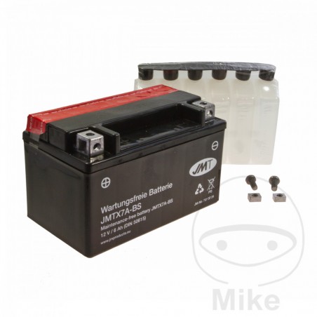 JMT Maintenance-free battery with electrolyte YTX7A-BS 707.37.29