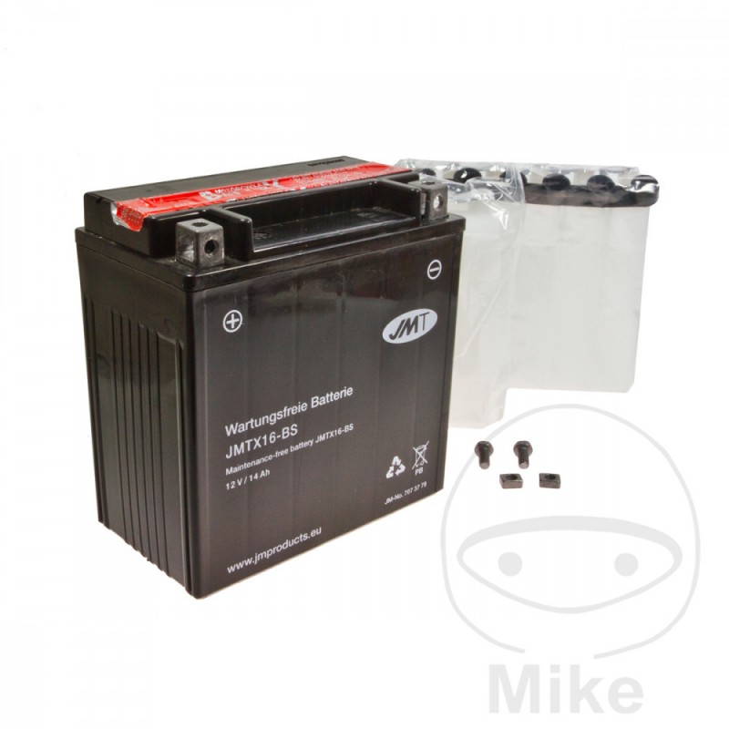 JMT Batería sin mantenimiento con electrolito YTX16-BS 707.37.78