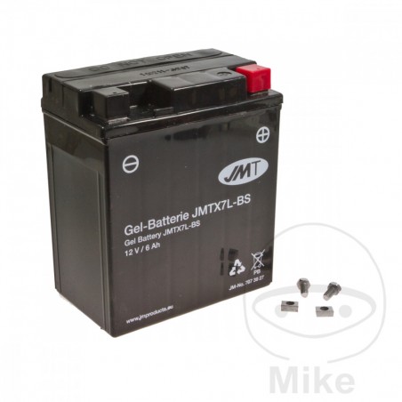 JMT activated gel motorcycle battery YTX7L-BS 707.39.27