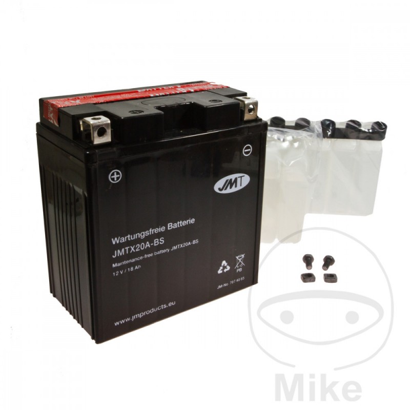 JMT Batería sin mantenimiento con electrolito YTX20A-BS 707.40.65