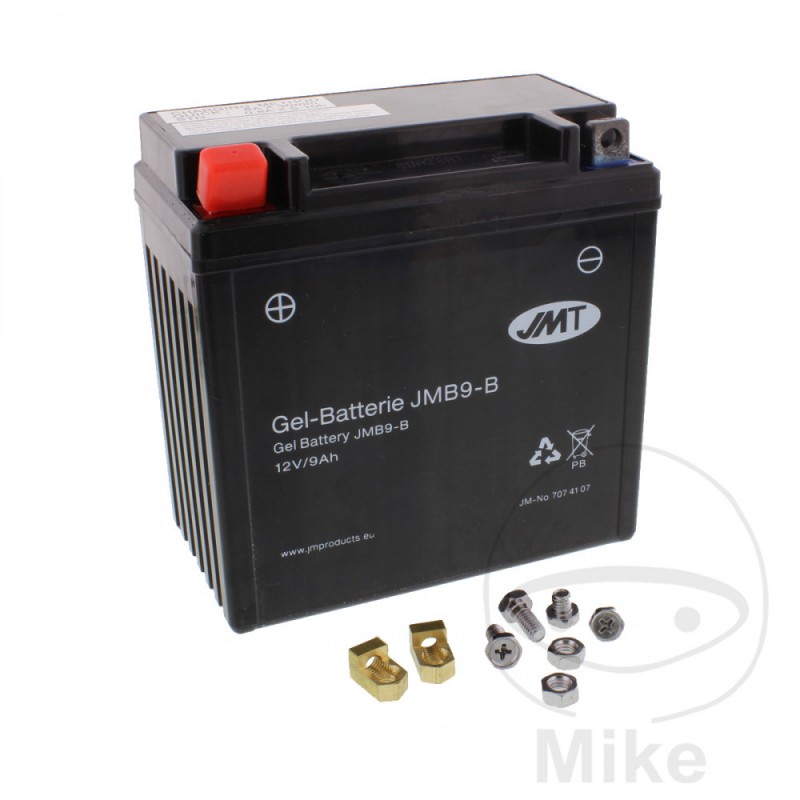 JMT activated gel motorcycle battery YB9-B 707.41.07