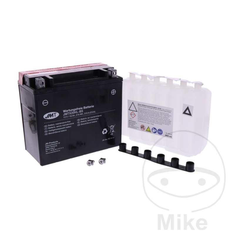 JMT Batería sin mantenimiento con electrolito YTX20HL-BS 707.41.64