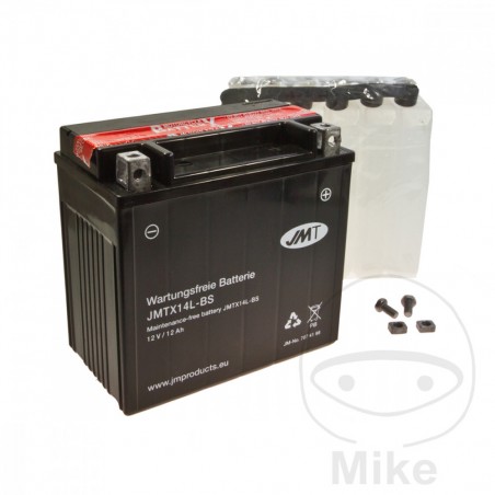 JMT Batería sin mantenimiento con electrolito YTX14L-BS 707.41.98