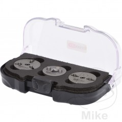 KS TOOLS Kit 3 universal brake piston adapters 2PIN+3-PIN 612.00.61