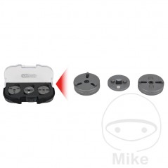 KS TOOLS Kit 3 adaptadores universales de pistón freno 2PIN+3-PIN 612.00.61