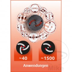 KS TOOLS Kit 3 adaptadores universales de pistón freno 2PIN+3-PIN 612.00.61