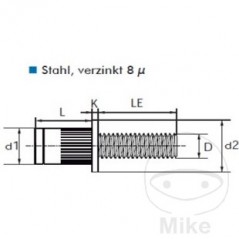Tornillo remache ciego M 6 X 13 (100 U) 479.01.97