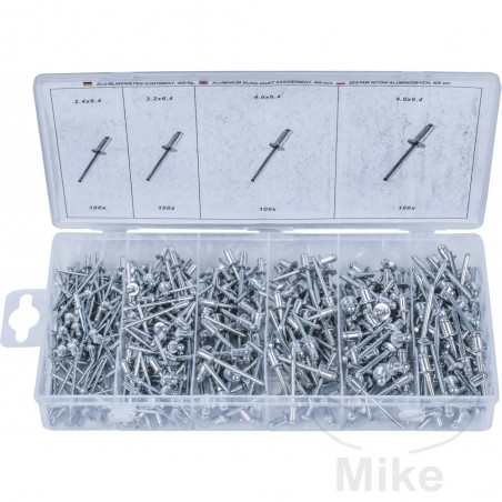 Pack 400 remaches ciego surtido 479.07.70