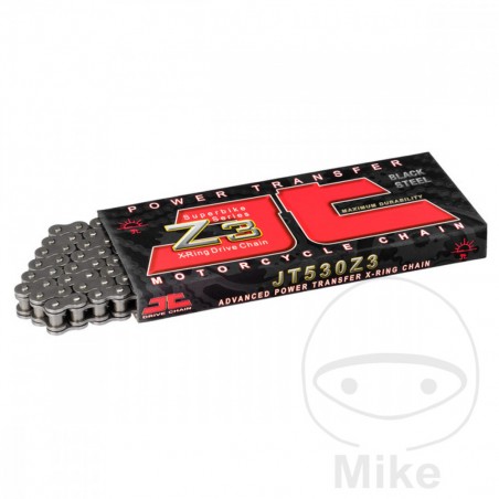 JT DRIVE CHAIN Cadena abierta con enganche remache X-RING 530 Z 3/124 754.02.60