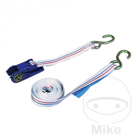 Set of fastening straps with ratchet and hook 25 MM 4 M G S 235.62.51
